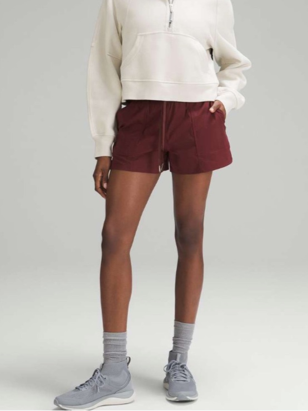 Lululemon Dance Studio High-Rise Short 3.5" Red Merlot 2 - Picture 4 of 10
